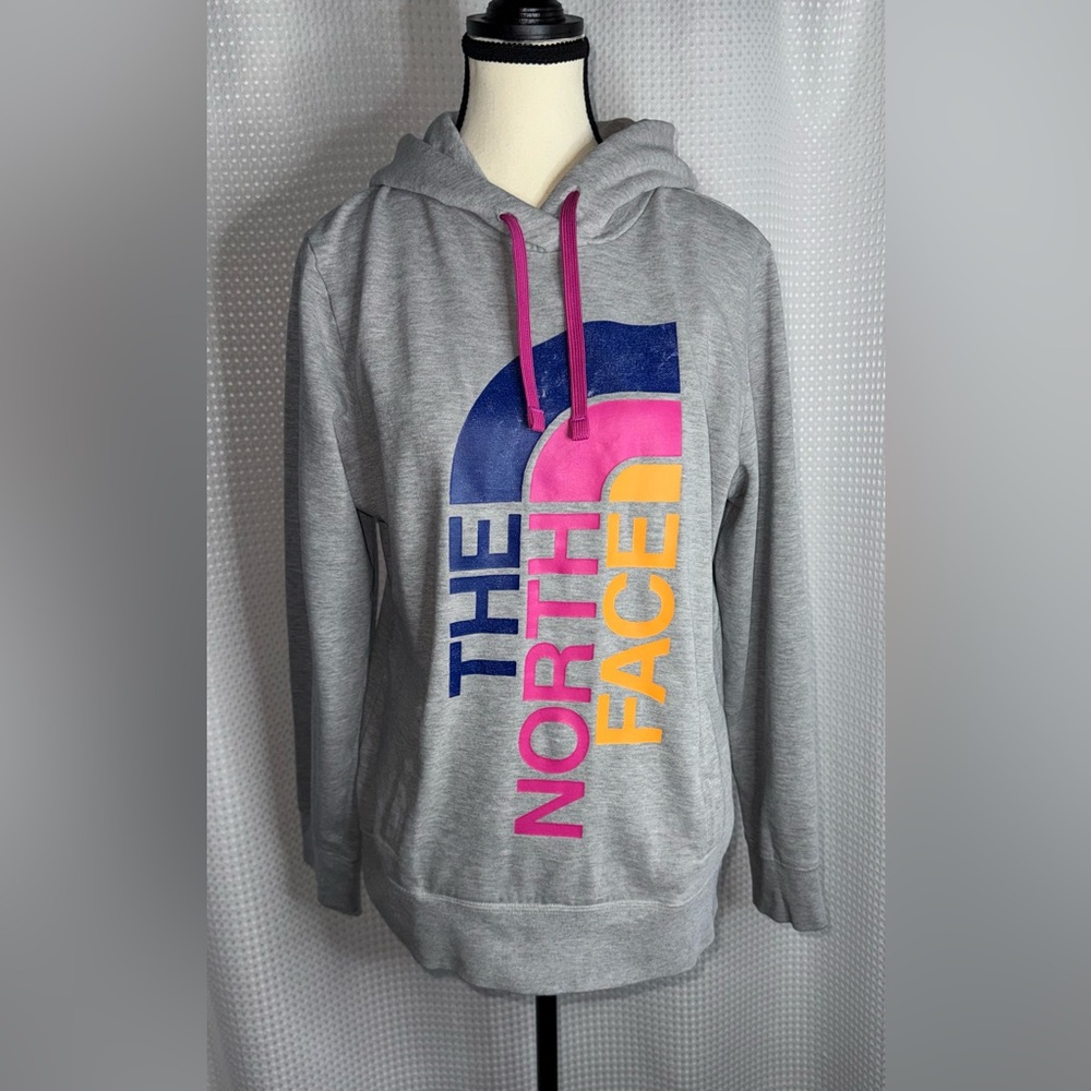 NORTH FACE women's gray trivert pullover hoodie size‎ Large